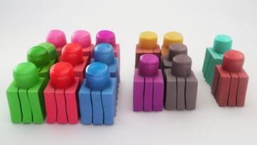 Magic Sand LEGO – Let’s Build Colorful LEGO Blocks!