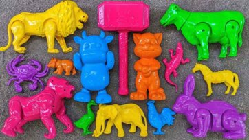 Colorful Toy Animals Adventure for Kids
